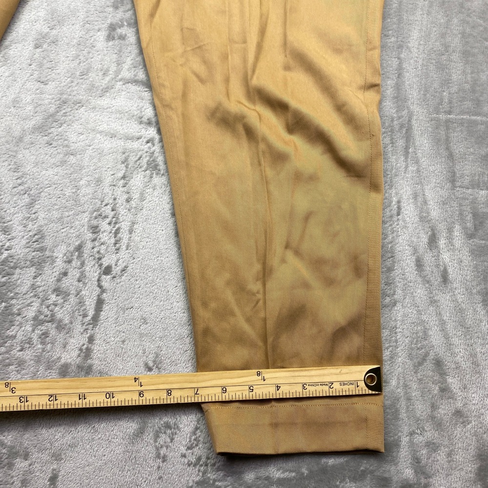Brooks‎ Brothers Women's Tan Pleated Trousers Dress Pants Size 8 Fits 30" Preppy - Picture 4 of 9